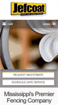 Mobile Screenshot of jefcoatfence.com